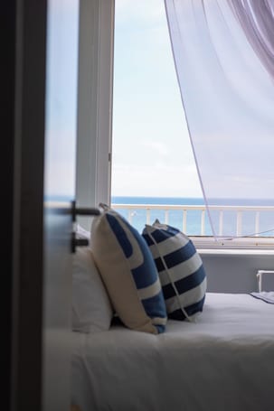 Standard Double Room, Ocean View | 1 bedroom, in-room safe, desk, blackout drapes