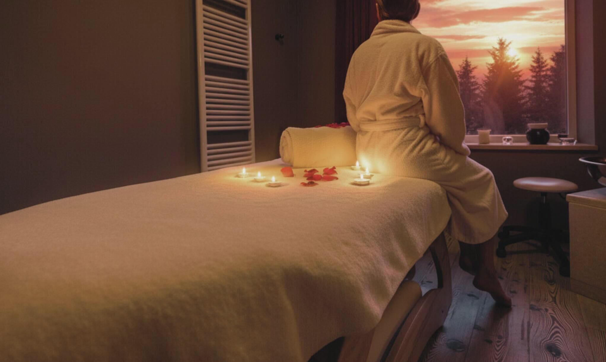 Espace de soins pour les couples, sauna, bain à remous, hammam, hammam