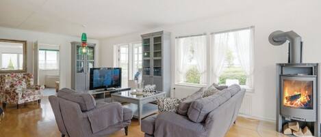 TV, caminetto, impianto stereo