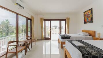 Deluxe Double or Twin Room, Garden View | Laptop workspace, free WiFi