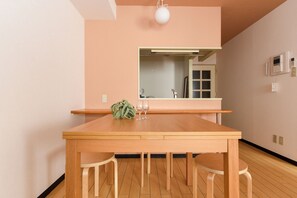 Family Apartment, Balcony, City View | Living area | Flat-screen TV - Dai37 Matsui Building (Sapporo)