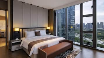 Premium bedding, down duvets, in-room safe, laptop workspace