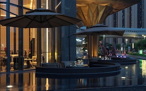 Front of property – evening/night