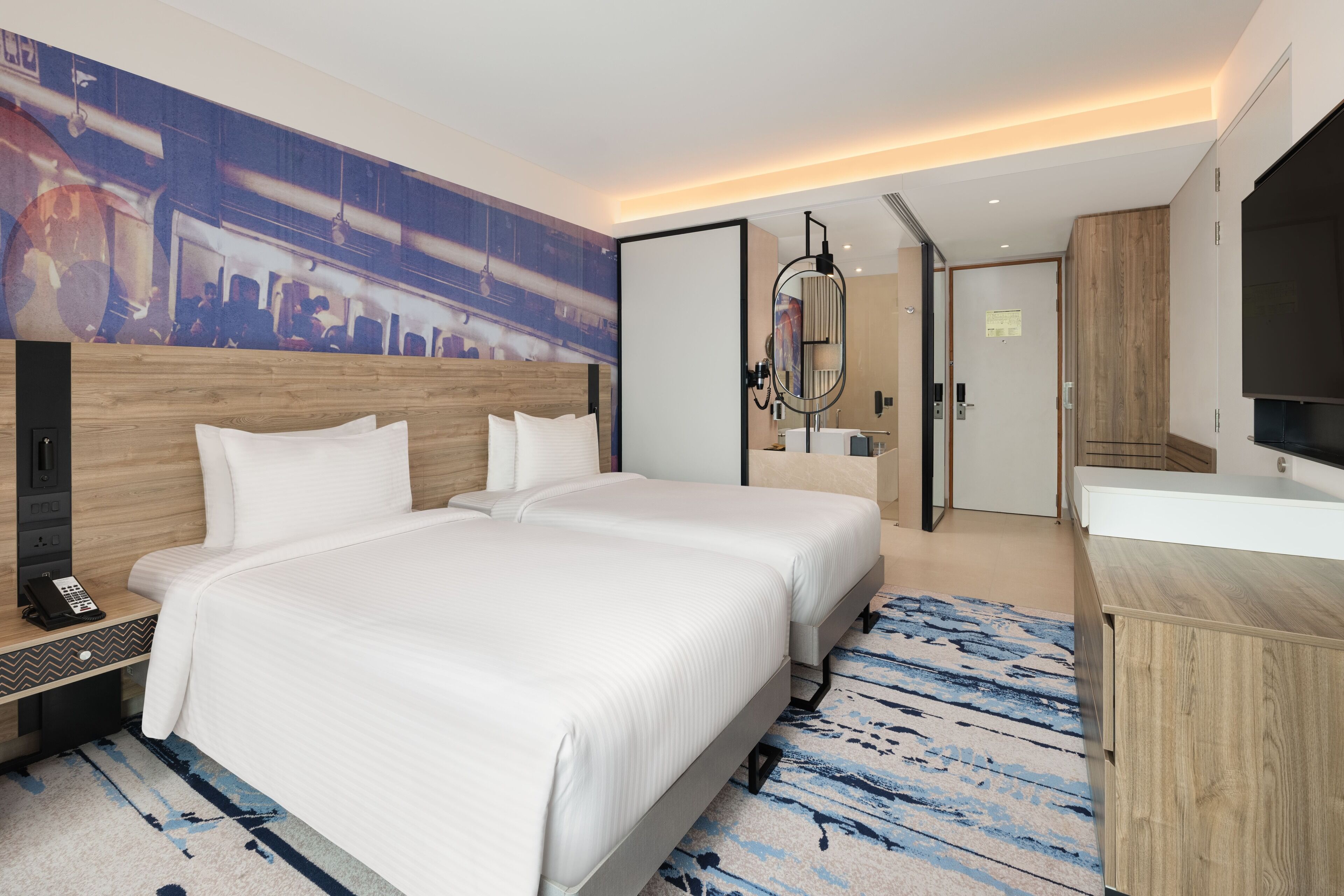 Chambre Deluxe, 2 lits une place (Standard)