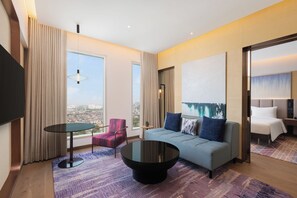Junior Suite with King bed, city view, 15% F&B discount, 4 pieces laundry | View from room