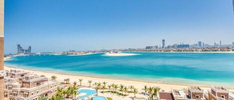 Private beach, sun loungers, beach umbrellas, beach towels