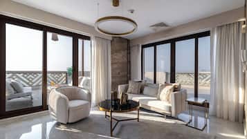 奢華別墅, 4 間臥室, 非吸煙房, 海景 | 客廳 | 55-吋智慧型電視、有線頻道、Netflix、串流服務