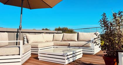 Unique atmosphere in the mill oasis with whirlpool! Pet friendly!