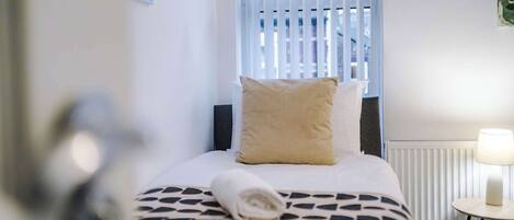 4 bedrooms, iron/ironing board, travel crib, WiFi