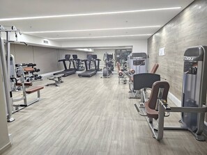 Apartment, 2 Schlafzimmer, barrierefrei, Balkon | Fitnessstudio