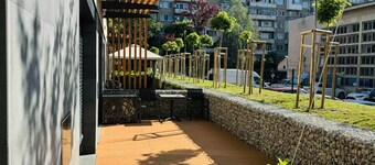 New Designer Apt | Gated Parking, EV Charger, Patio