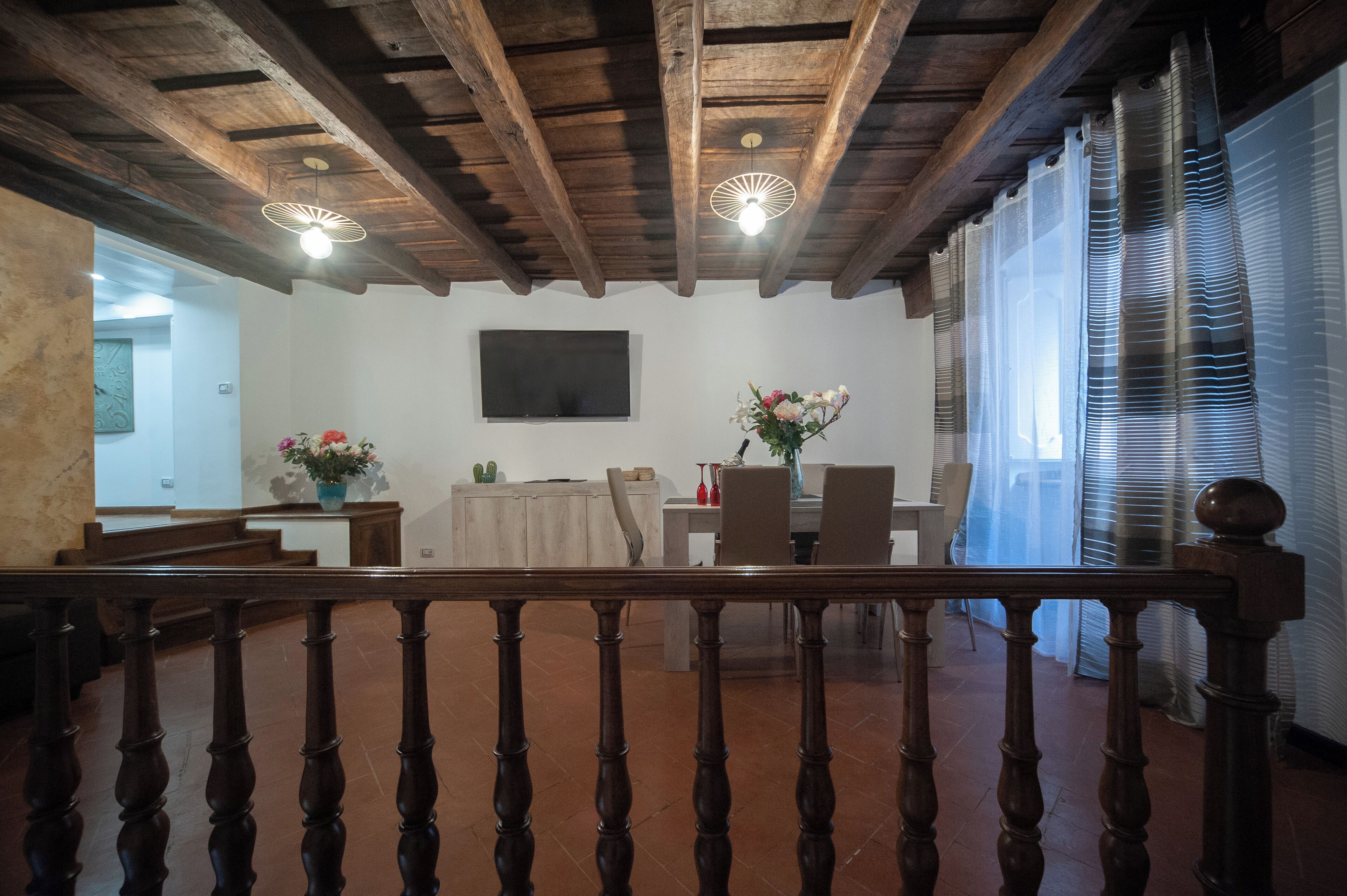 Apartment, City View | Living area | 50-inch flat-screen TV with digital channels