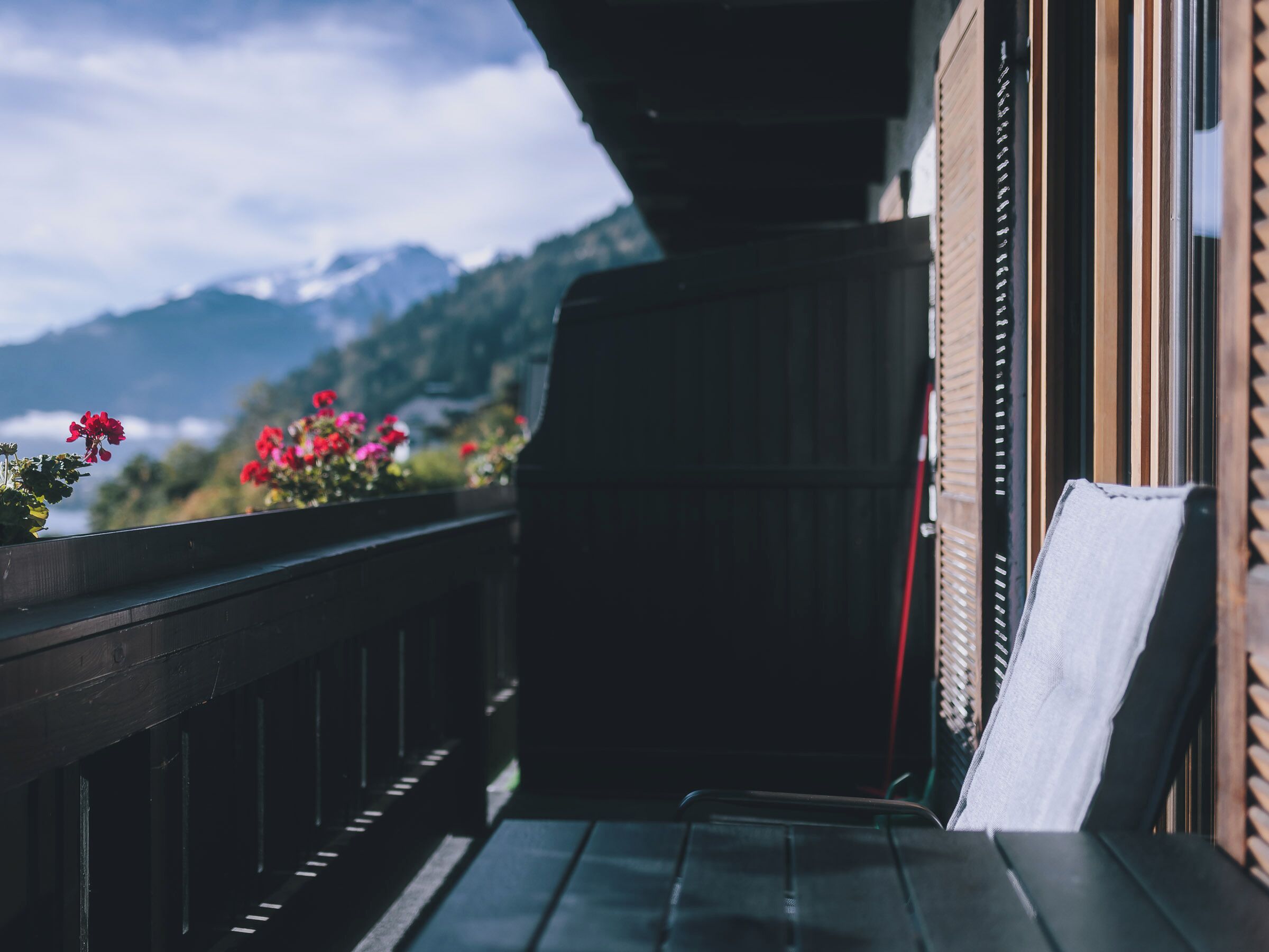 Basic-Apartment, Balkon, Seeblick | Balkon