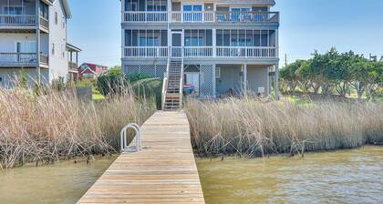 Private Hot Tub & Dock: North Topsail Beach Home
