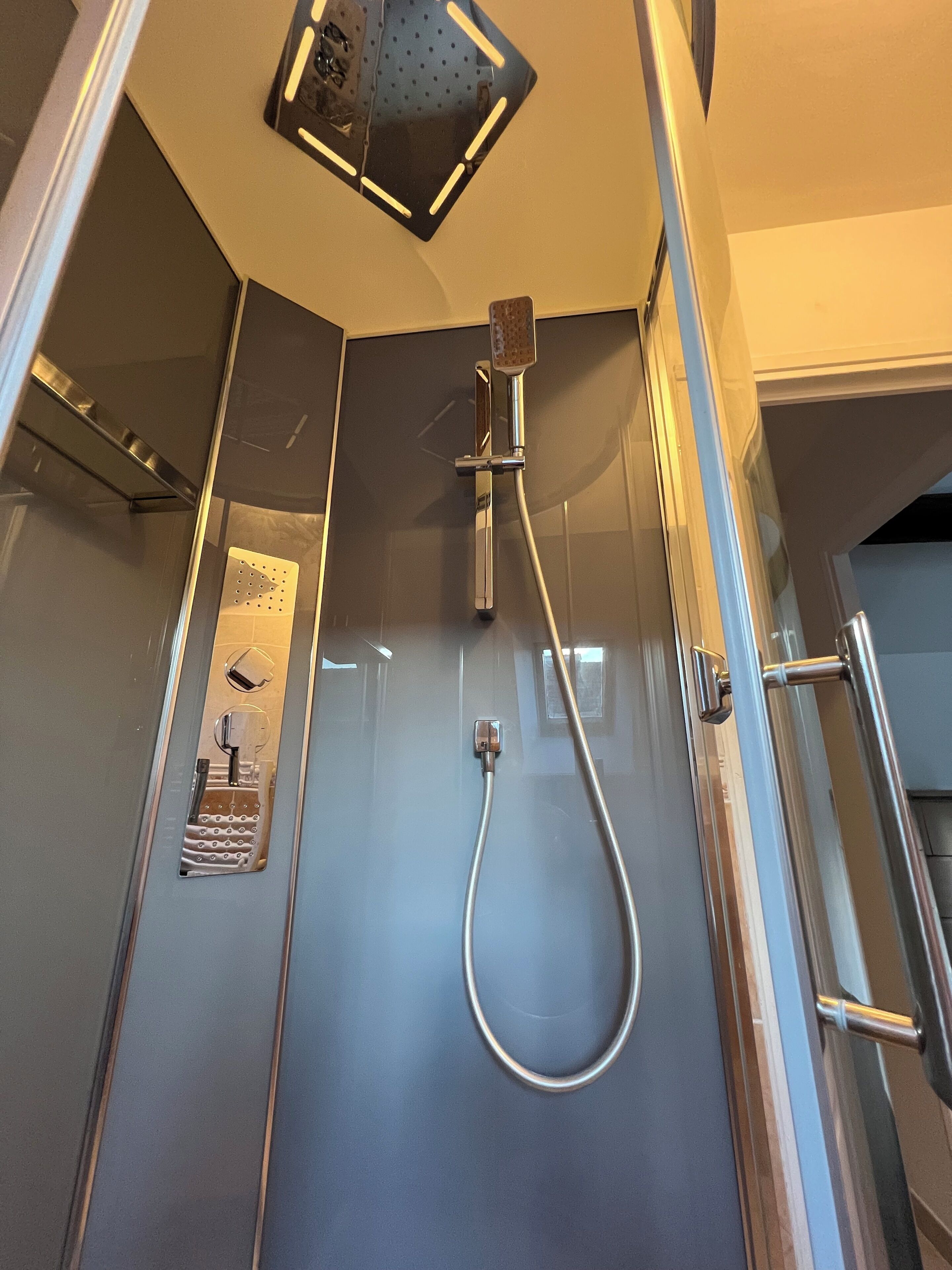 Shower, toilet paper