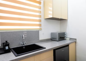 Apartament superior | Cuina privada | Frigorífic i microones
