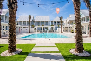 Una piscina riscaldata