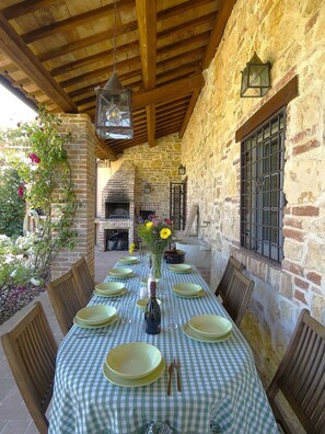 Villa, 4 Bedrooms, Smoking, Private Pool | Outdoor dining - I Escape to Umbria, Quiet (Montecchio)
