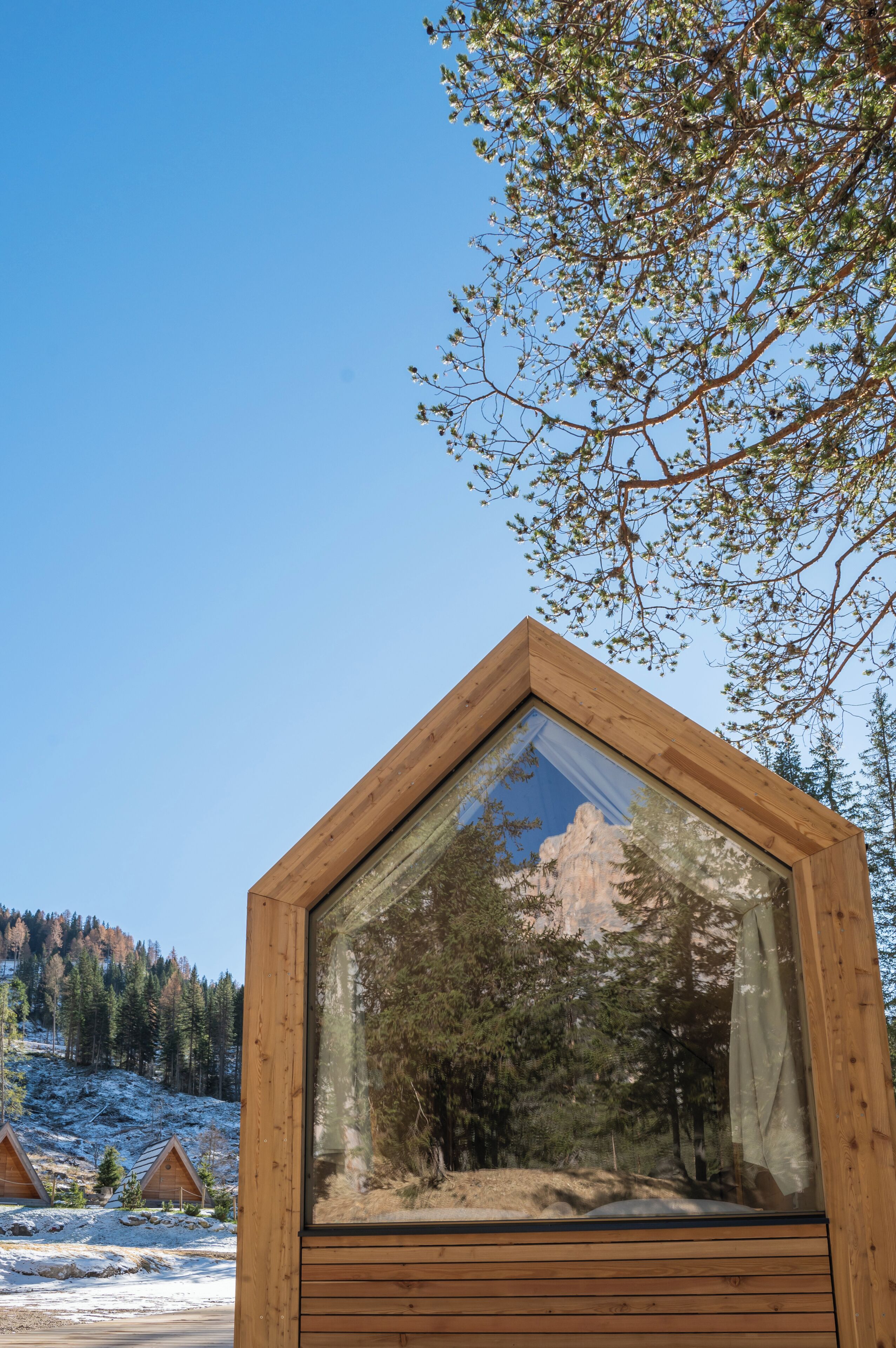 Cabaña superior, 1 cama King size, vista a la montaña | Wifi gratis y ropa de cama 