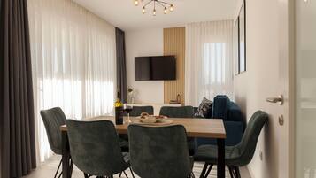 Comfort Apartment, 2 Bedrooms | In-room dining