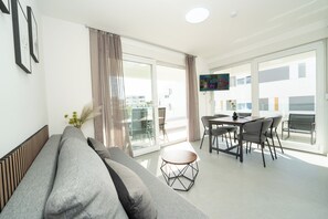 Comfort Apartment, 2 Bedrooms | Living area | TV -  Smash 2 - Two-bedroom Apartments (Novalja)