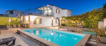 Holiday house Dioniza - charming villa with pool, sauna, jacuzzi, darts and foosbal, only few min drive from the sea