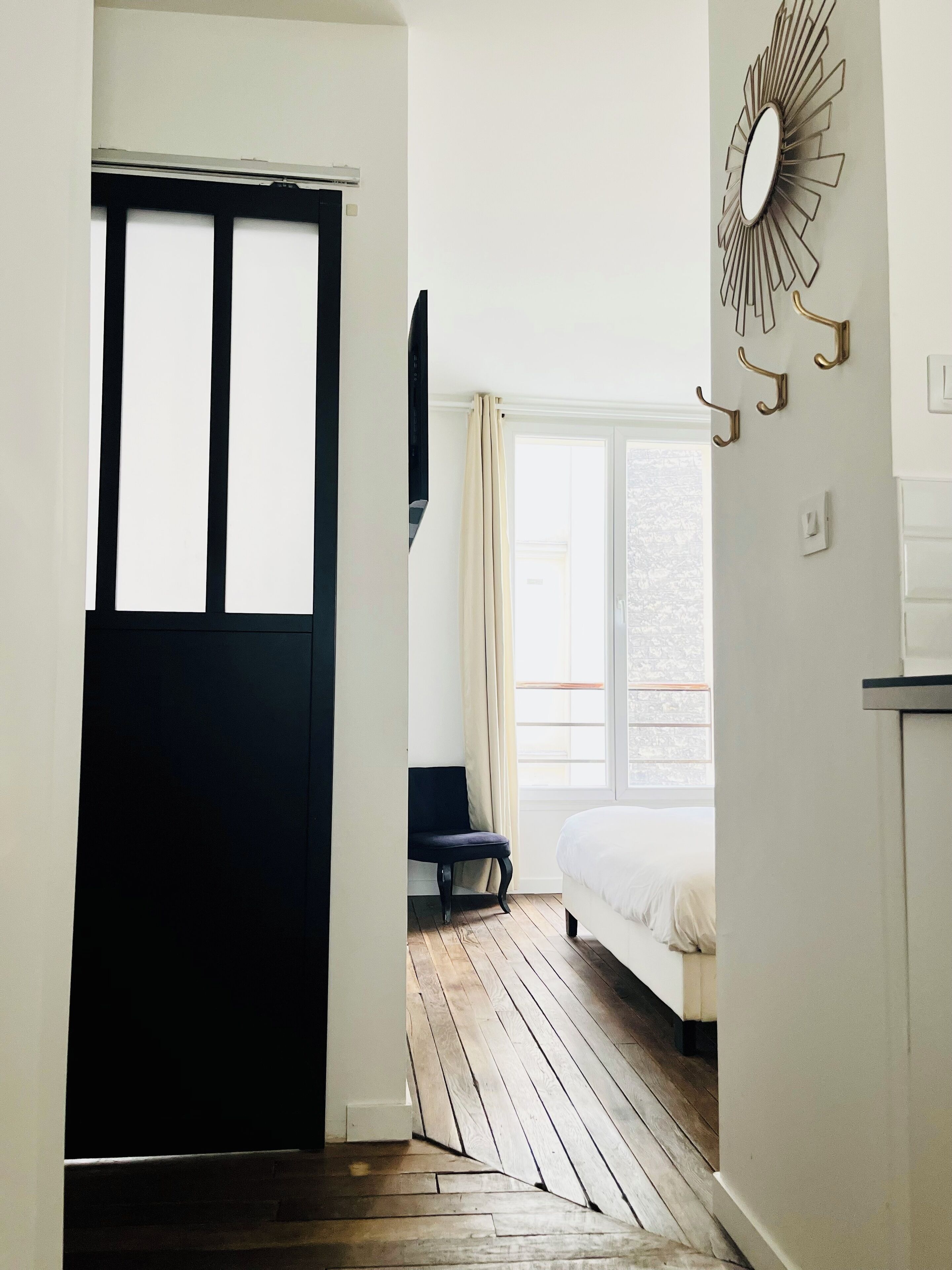 1 غرفة نوم وواي فاي وملاءات أسرّة