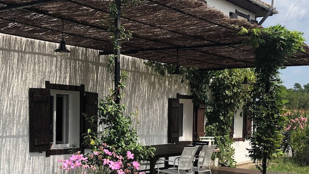 Outdoor dining - Landes océan - Rental house 230 m2, close to beaches (Mézos)