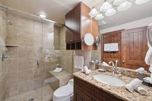 Hair dryer, towels