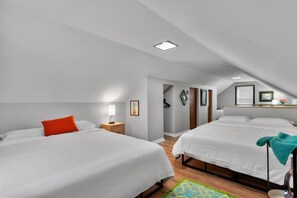 4 chambres, bureau, accès au Wi-Fi (inclus), literie fournie