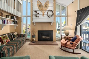 Fireplace - Bright, Spacious Ski Condo Close to the Resort! (Steamboat Springs)