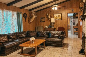 Smart-TV, peis og bøker