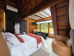 Deluxe Chalet | Premium bedding, down duvets, minibar, individually decorated - Pousada Maçã Araucária (São Joaquim)