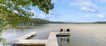 Serene Lakefront Home with Fire pit, Dock, WIFI, & Dog-Friendly