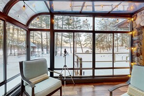 Interior - Serene Lakefront Home with Fire pit, Dock, WIFI, & Dog-Friendly (Lake Tomahawk)