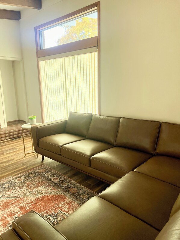 Älytelevisio, takka, kirjoja