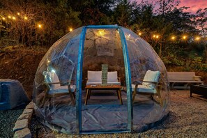 Terrace/patio - Lux Sauna, Dome, Stargazing Net, Putting Green (Sevierville)