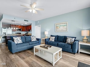 Condo, Multiple Beds (Laketown Wharf 1523) | Living area - Laketown Wharf 1523 (Panama City Beach)