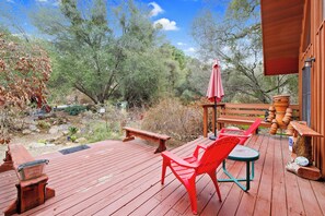 Terrace/patio - Sequoia 3-bed Cabin - Peaceful - Three Rivers (Three Rivers)