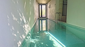 Indoor pool, a heated pool