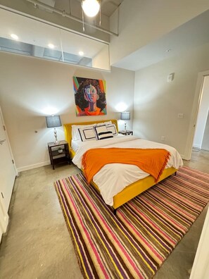 2 chambres, fer et planche à repasser, Wi-Fi, draps fournis