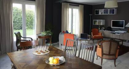 House in center of deauville near place Morny with garden and garage.