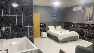 Quarto casal luxo | Quartos à prova de som, Wi-Fi de cortesia