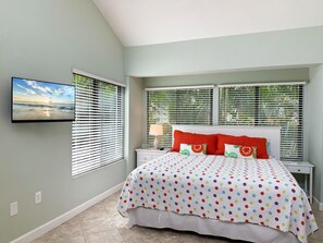 2 bedrooms, bed sheets