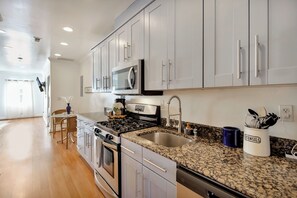 Microwave, oven, stovetop, dishwasher