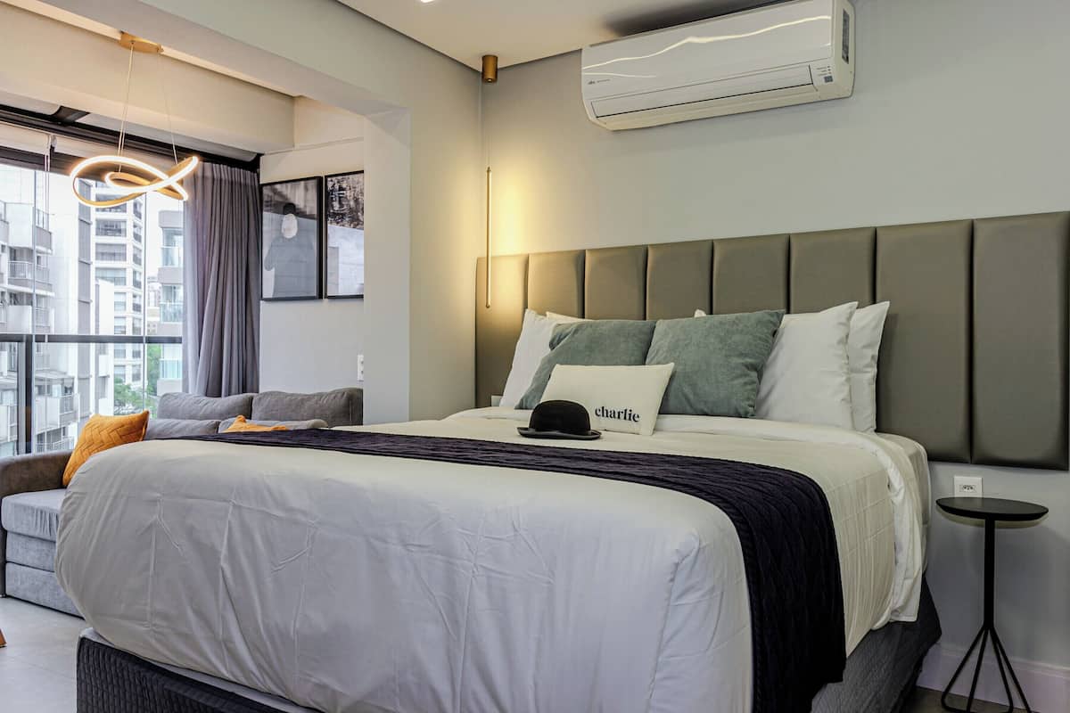 1 habitación y ropa de cama hipoalergénica