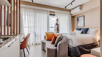 Studio, 1 giường đôi, ban công | Quang cảnh từ phòng