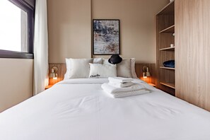 Apto 1 Dorm Casal | Hypoallergeen beddengoed, een laptopwerkplek, gratis wifi, beddengoed