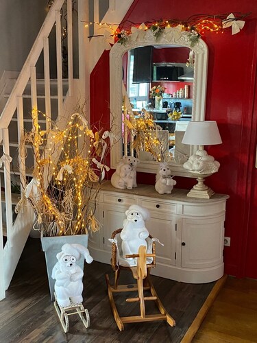 Maison de ville avec sa décoration de noël à 800 mètres du centre-ville !