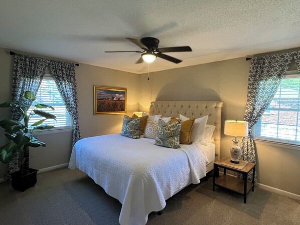 3 bedrooms, iron/ironing board, travel cot, WiFi